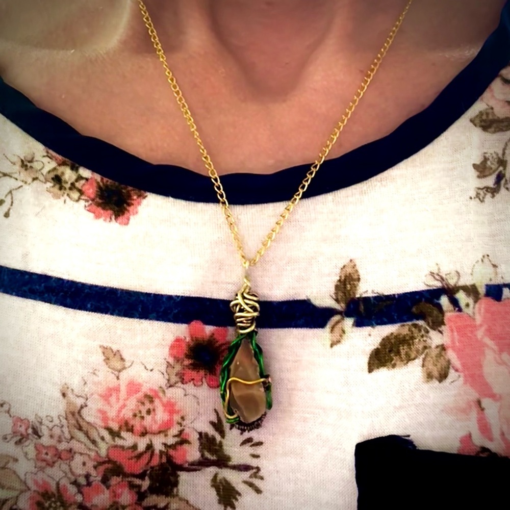 Intriguing Rough Opal Necklace - Picture 8 of 8